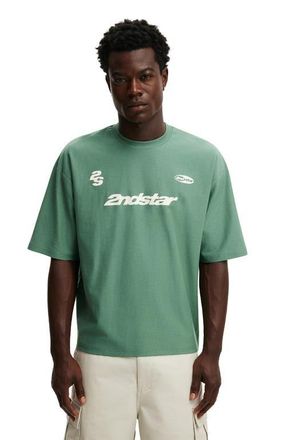 Cotton On Mens Cropped Fit Graphic T-Shirt in Faded Teal 2Ndstar at Nordstrom, Size Xx-Large