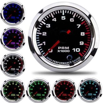 OEM Tachimetro, Contagiri Universale Da 52 Mm / 2 Pollici, 7 Colori, Con Intervallo Di Misurazione 0-10000 Giri/minuto