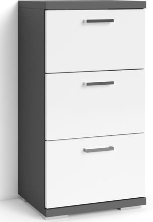 Byliving Badkommode »Nebraska« Breite 35 cm, Badezimmerschrank mit Metallgriffen, 3 Schubladen