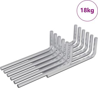vidaXL Llave Hexagonal 4675 Uds. Plateado 20 X 52 Mm Acero Vidaxl