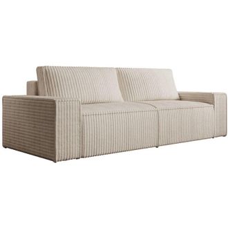 Vente-Unique Vente-unique - Divano 3 posti in Velluto a coste grosse Beige - amelia