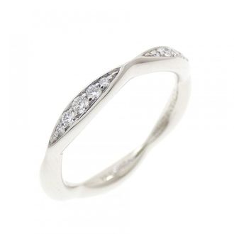 Chanel Platinum Platinum 950 Band Ring (Pre-Owned)