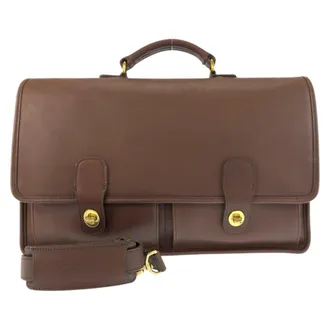Coach Brown Leather Briefcase (Pre-Owned)
