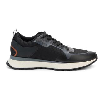 HUGO BOSS Jonah Sneaker - Heren - Schoenen - Zwart - Maat: 41 EU Poliester