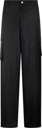 Roberto Cavalli Pantaloni con monogramma - Nero