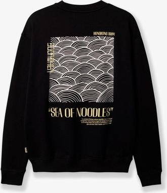 Woodbird Mens Cotton Sweater Black