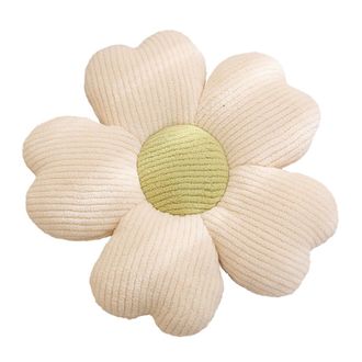 OEM Coj&iacute;n De Suelo De Felpa Con Flores, - Flores Blancas Y 50 Cm