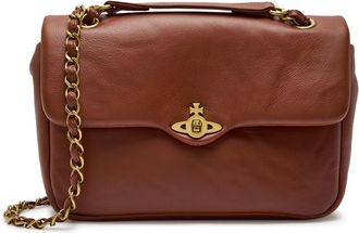 Vivienne Westwood Anita Grained Leather Shoulder bag - Camel - One Size