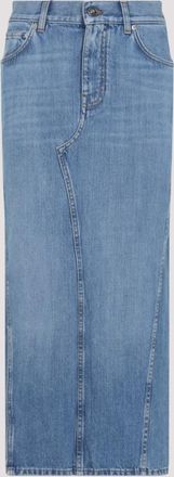 Givenchy Blue Long Denim Skirt