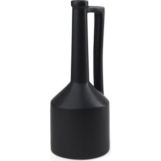 Mercana Burton Ceramic Jug Vase in Black at Nordstrom, Size Medium