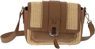 Hogan Trendy Flap Bag - Dames - Schoudertassen - Beige - ONE Size - Leer - Tassen