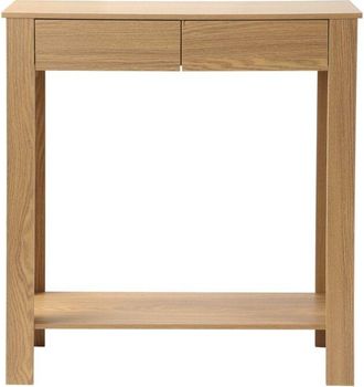 Calicosy Consolle alta con 2 cassetti decor rovere - L79 cm