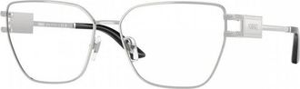 Versace VE13011000 Oval Full Rim Metal Eyeglasses - Silver