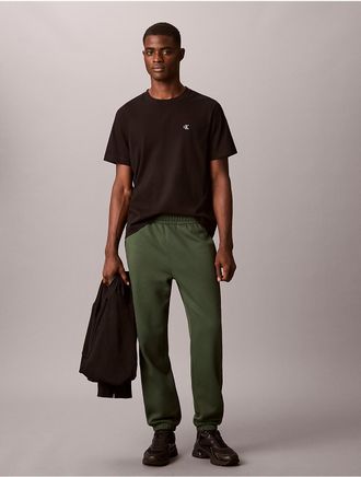 Calvin Klein Jeans Calvin Klein Mens Monogram Fleece Joggers - Green - 2XL