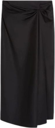 Max Mara Rokken, Dames, Zwart, XS, Katoen, Paggi Midi Rok