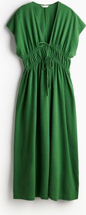 H&M Kleid mit Bindedetail - Green