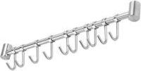 OEM Gancio Portasciugamani Da Cucina In Acciaio Inox Da 53 Cm Con 10 Ganci, Colore Argento - Crezuo