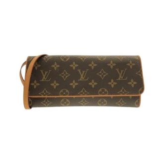 Louis Vuitton Pre-owned Clutches, female, Brown, Size: ONE SIZE Pre-owned Monogram Pochette Twin Shoulder Bag