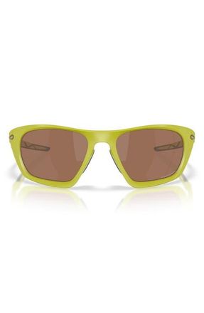 Oakley Lateralis 60mm Rectangle Sunglasses in Matte Cactus /Prizm Tungsten at Nordstrom