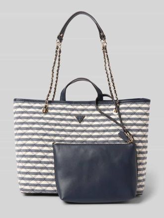 Guess Tote Bag mit Viskose-Anteil Modell GIULLY in Dunkelblau, Gr&ouml;&szlig;e 1