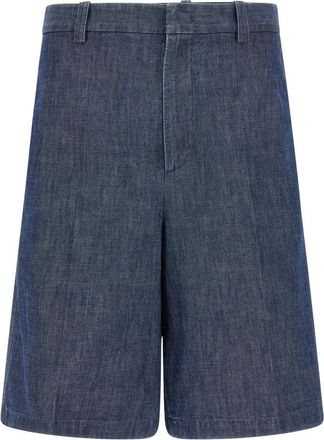 Jil Sander Korte Broeken, Heren, Blauw, XL, Denim, Denim Bermuda Shorts