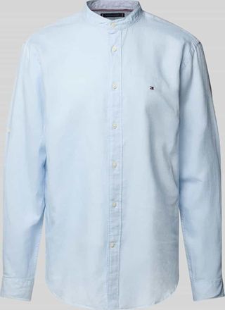 Tommy Hilfiger Regular Fit Freizeithemd aus Baumwoll-Leinen-Mix in Hellblau, Gr&ouml;&szlig;e XL