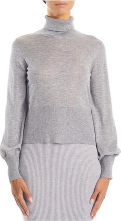 Alessia Santi Grijze Sweaters voor Vrouwen - Dames - Coltruien - Grijs - S - Truien & Vesten