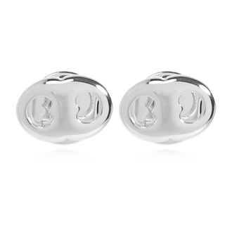 Tory Burch Ovale Ear Cuffs - Dames - Oorbellen - Grijs - ONE Size - Accessoires