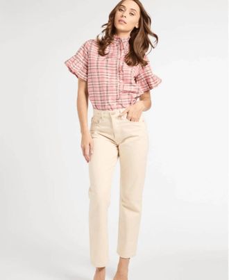 Mille Vanessa Top In Sugarplum Plaid