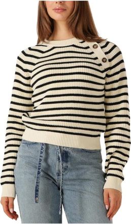 Another Label Zwarte Gebreide Trui voor Vrouwen - Dames - Ronde hals truien - Zwart - XS - Katoen - Truien & Vesten