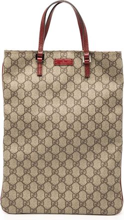 Gucci Pre-owned Womens Gg Supreme Tote - Tan Textile - One Size