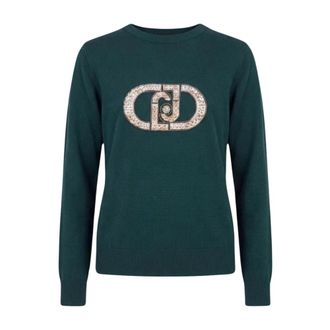 Liu Jo ECS Maglia Chiusa - Dames - Truien - Groen - Maat: S Viscose