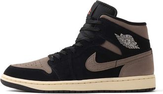 Air Jordan Mens Jordan 1 Mid SE Olive Grey