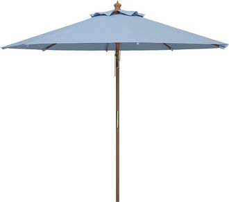 Safavieh Bethany 9Ft Wooden Umbrella