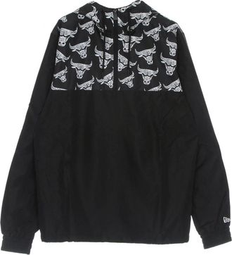 New Era Chicago Bulls Logo Windbreaker Jas - Heren - Hoodies - Zwart - M - Polyester - Hoodies & sweatvesten