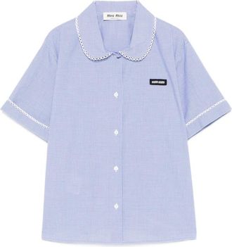 Miu Miu Vichy Pattern Shirt