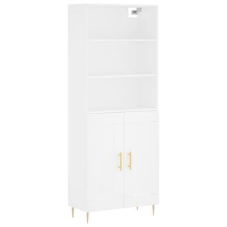 Berkfield Home Highboard White 69.5x34x180 cm Engineered Wood