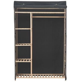 Berkfield Home Wardrobe Grey 110x40x170 cm Fabric | Size: 110 x 40 x 170 cm