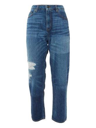 Love Moschino pre-owned distressed jeans - Blue