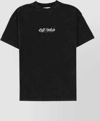 Off-white cotton logo t-shirt