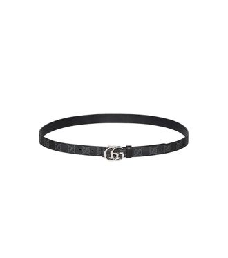 Gucci Black GG Logo Buckle Belt