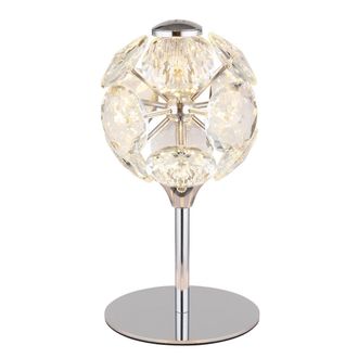 Globo Lighting Globo - L&aacute;mpara De Mesa - Virina - Cromo - Vidrio - &Oslash; 15cm - Led