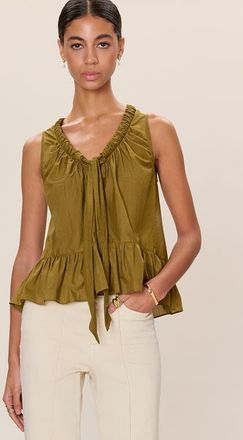 Rebecca Taylor Lilou Tank in Leaf Green at Nordstrom, Size X-Small