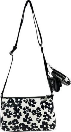 Michael Kors Crossbody Tas met Pouch en Bloemendruk - Dames - Schoudertassen - Zwart - ONE Size - Tassen