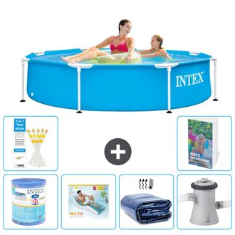 Intex Piscina Con Estructura Redonda - 244x51 Cm - 7-piezas S173