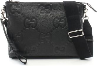 Gucci Borsa messenger Jumbo GG media anni 2020 - Nero