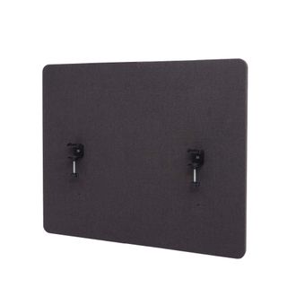 Hhg Separador Ac&uacute;stico De Escritorio Hhg-943, Mampara De Privacidad Para Escritorio, Doble Pared De Tela/textil, 60x75cm Marr&oacute;n-gris