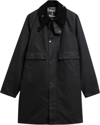 Barbour Chaqueta Larga Spey Encerada - Jackets - Hombre - Negro - L