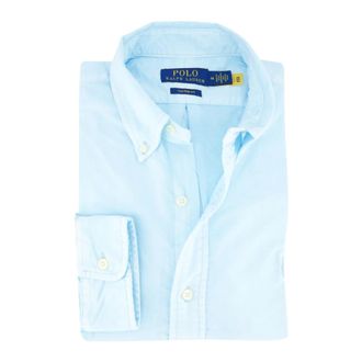 Polo Ralph Lauren Overhemden, Heren, Blauw, XL, Lichtblauwe Casual Overhemd