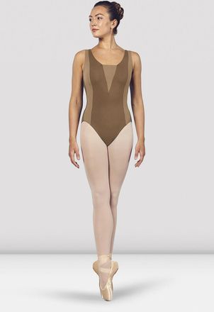 Bloch Ladies Esrah Open Back Tank Leotard, Dewberry